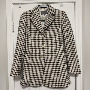 Ann Taylor Black and White wool coat